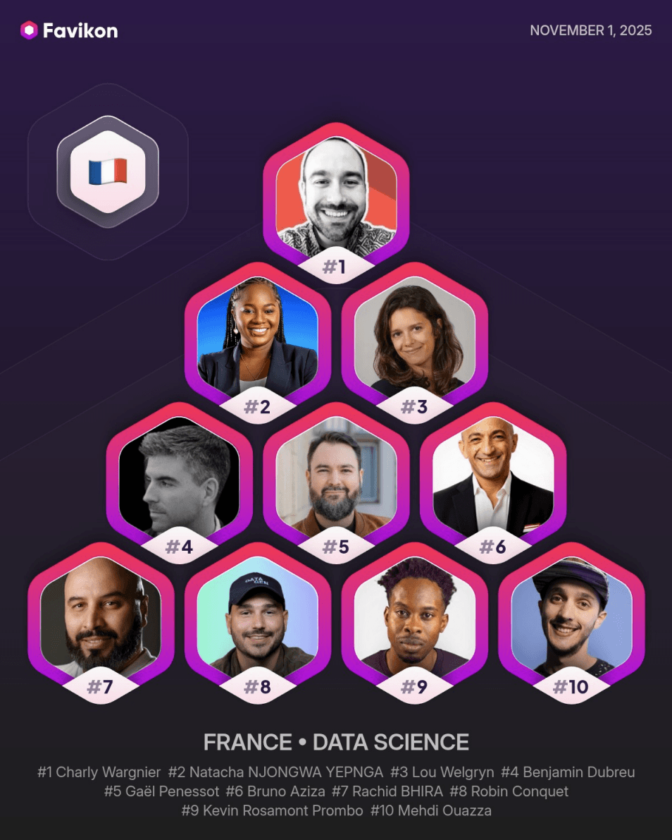 Favikon TOP 10 Data Science France