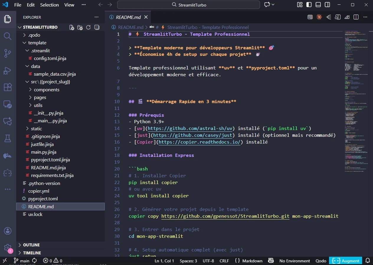 Aperçu de StreamlitTurbo